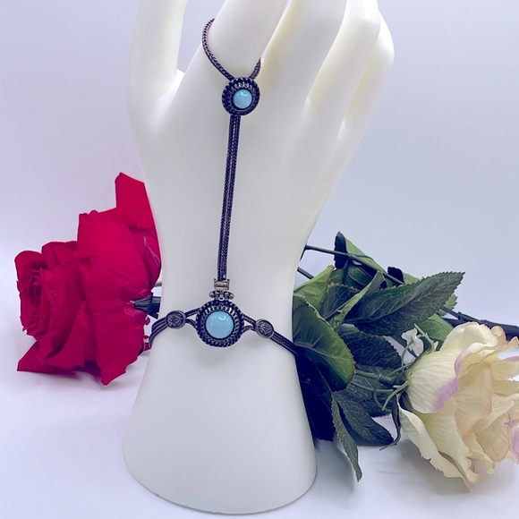 Gothic Festival Charm Ring Bracelet - Picture 2 of 9